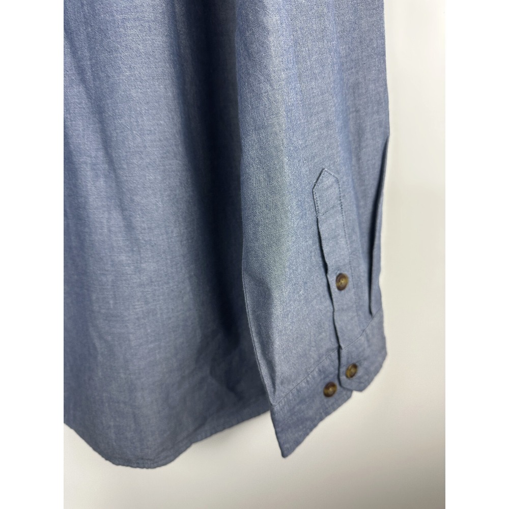 NEW Carhartt Chambray Long Sleeve Shirt Blue Button Down Big & Tall Size 3XL 3X - Picture 6 of 11